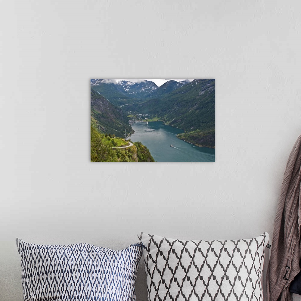 A bohemian room featuring Geiranger Fjord, Norway, Scandinavia, Europe