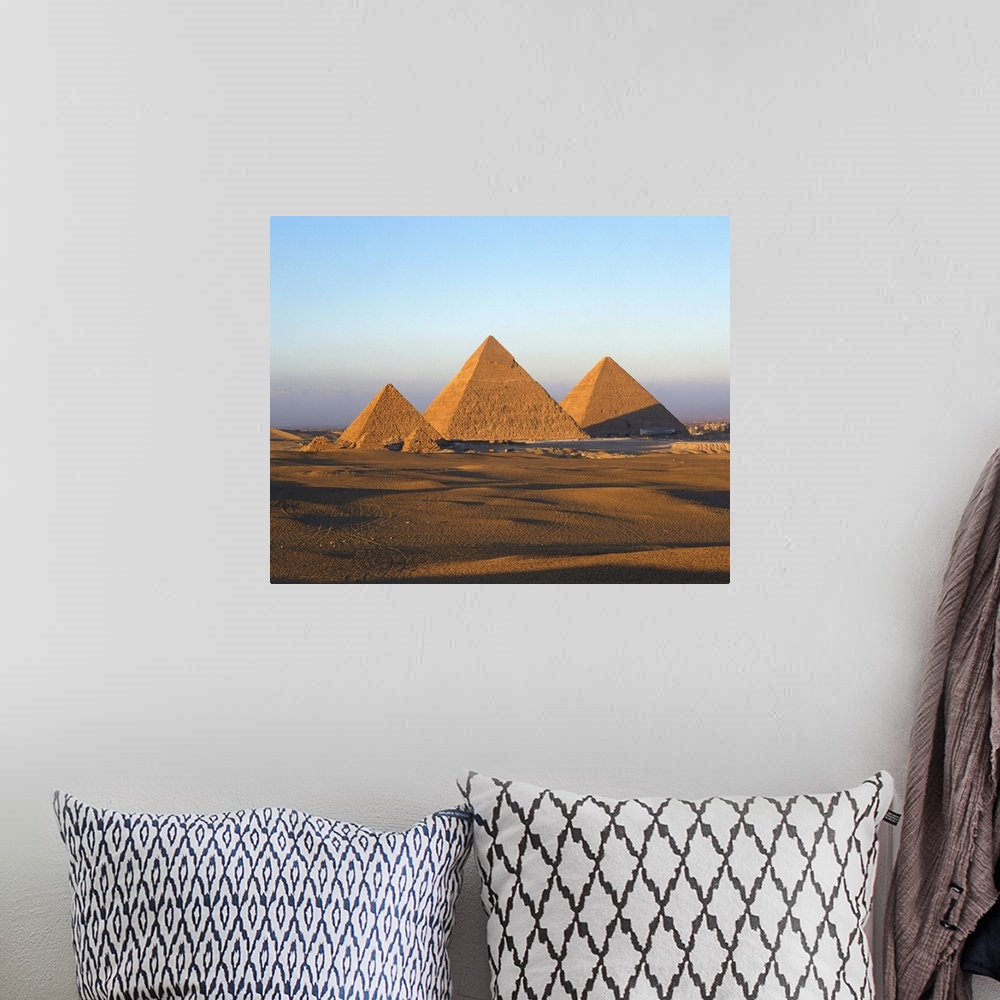 A bohemian room featuring Giza Pyramids, Giza, Cairo, Egypt, North Africa