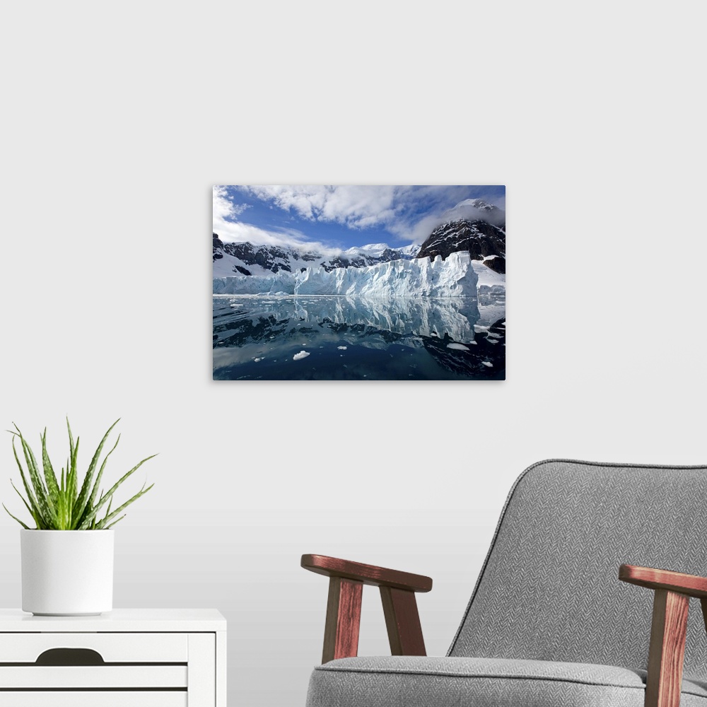 A modern room featuring Glacier, Paradise Bay, Antarctic Peninsula, Antarctica, Polar Regions