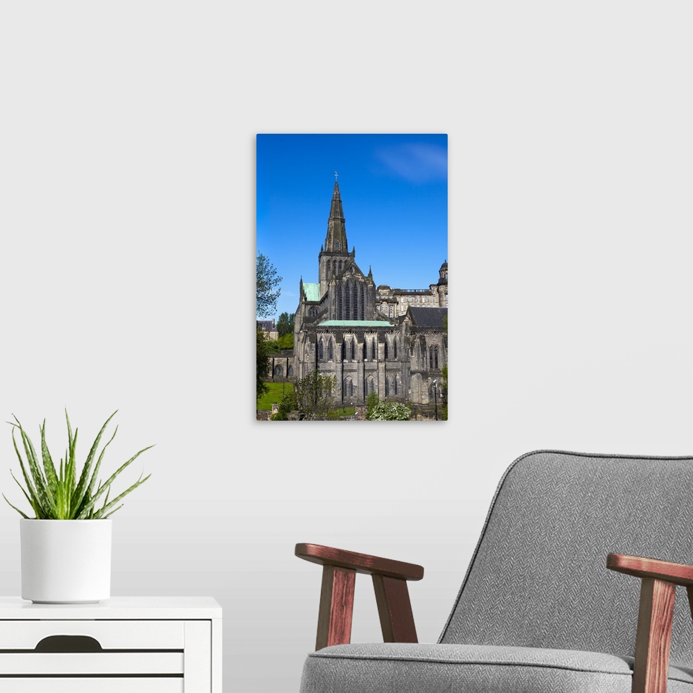 A modern room featuring Glasgow Cathedral, Glasgow, Scotland, United Kingdom, Europe
