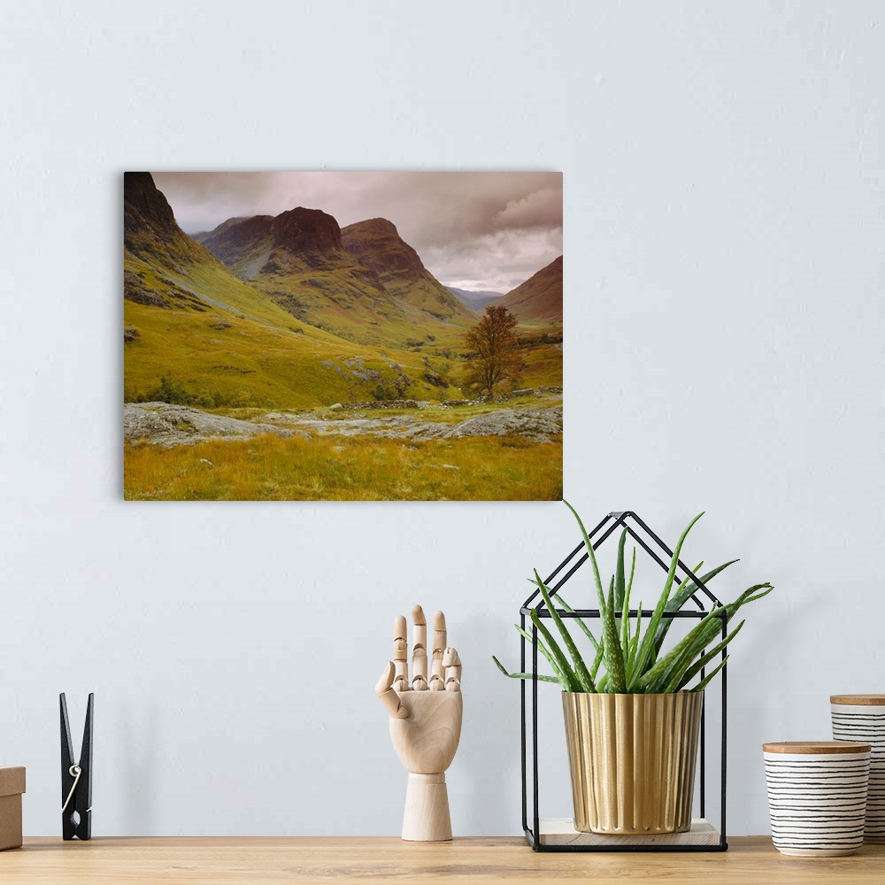 A bohemian room featuring Glen Coe (Glencoe), Highlands Region, Scotland, UK