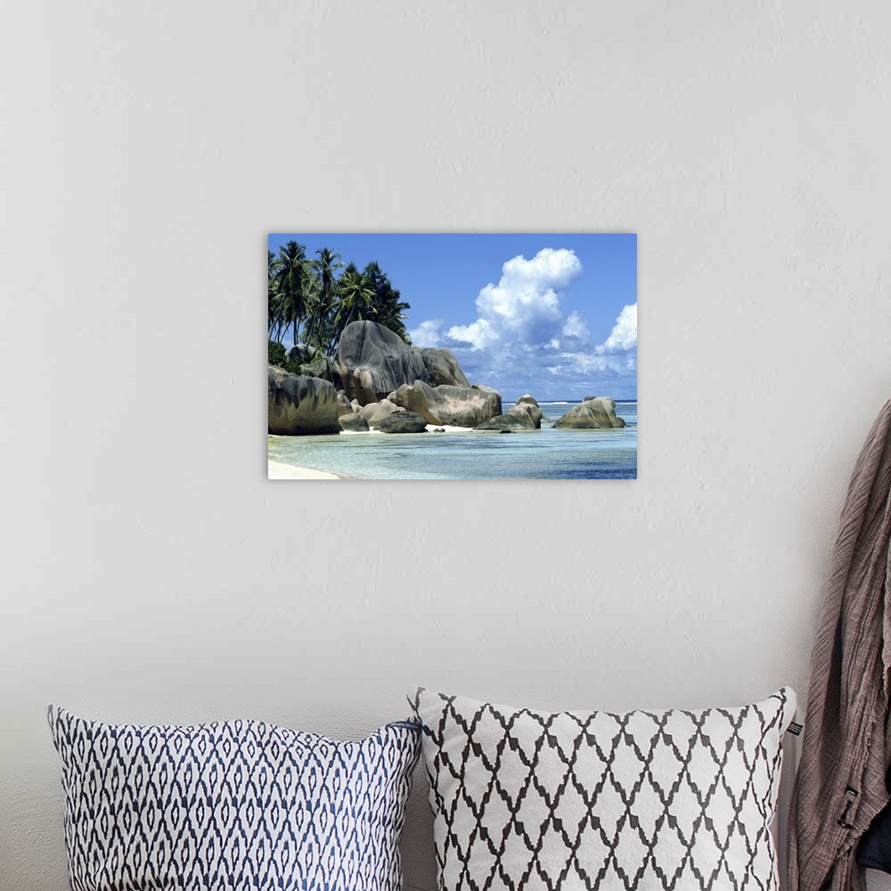 A bohemian room featuring Grand Anse, La Digue, Seychelles, Indian Ocean, Africa