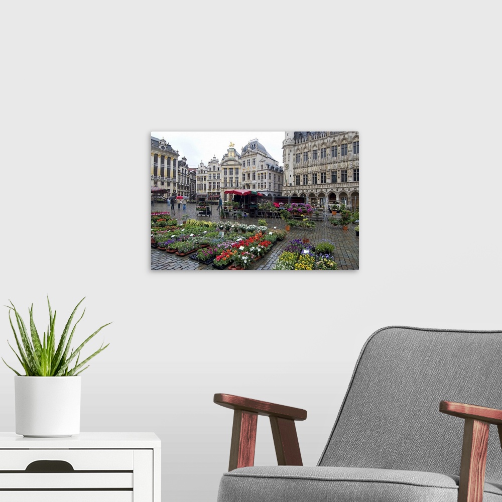 A modern room featuring Grand Place, Brussels, Belgium
