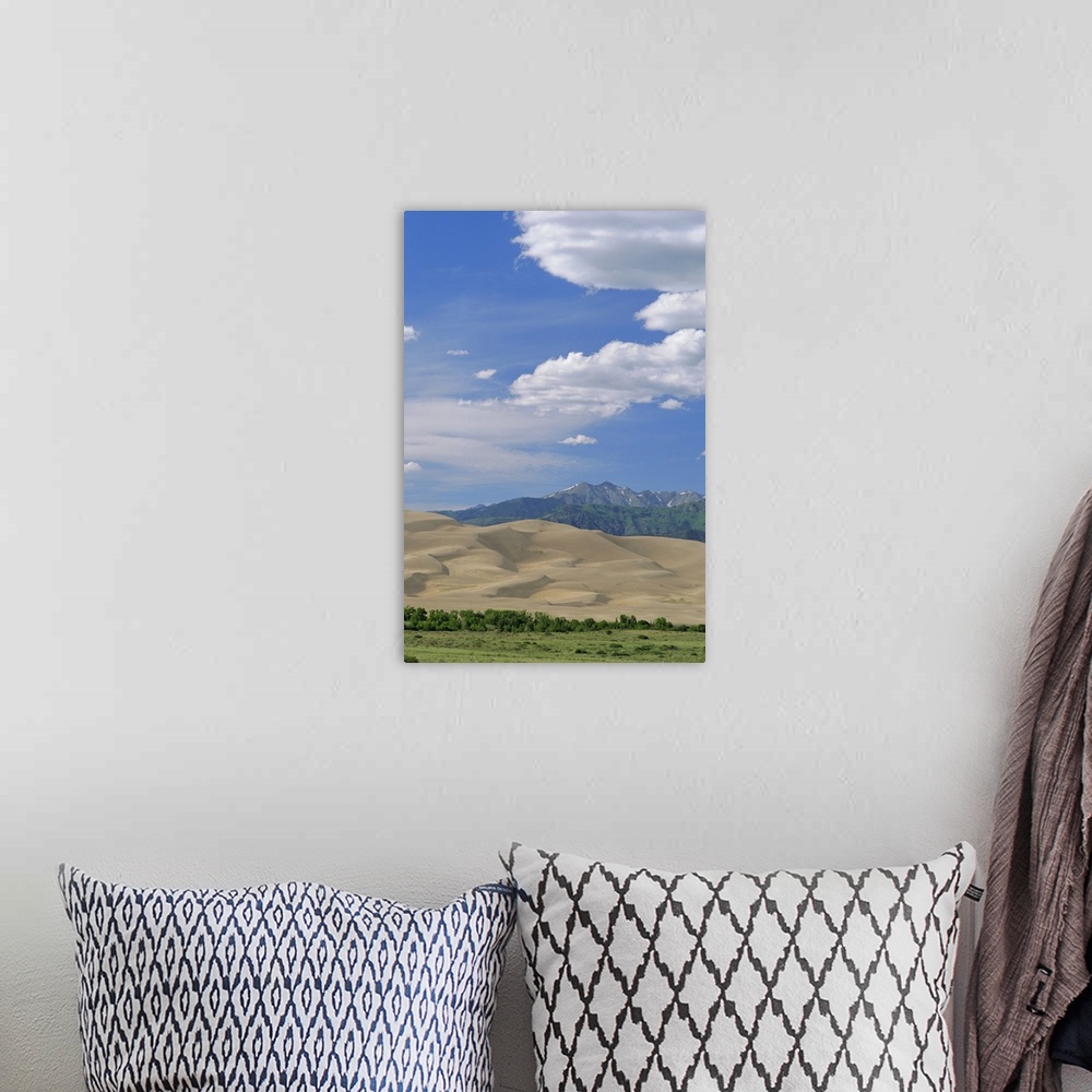 A bohemian room featuring Great Sand Dunes National Monument and Sangre de Cristo Mountains, Colorado