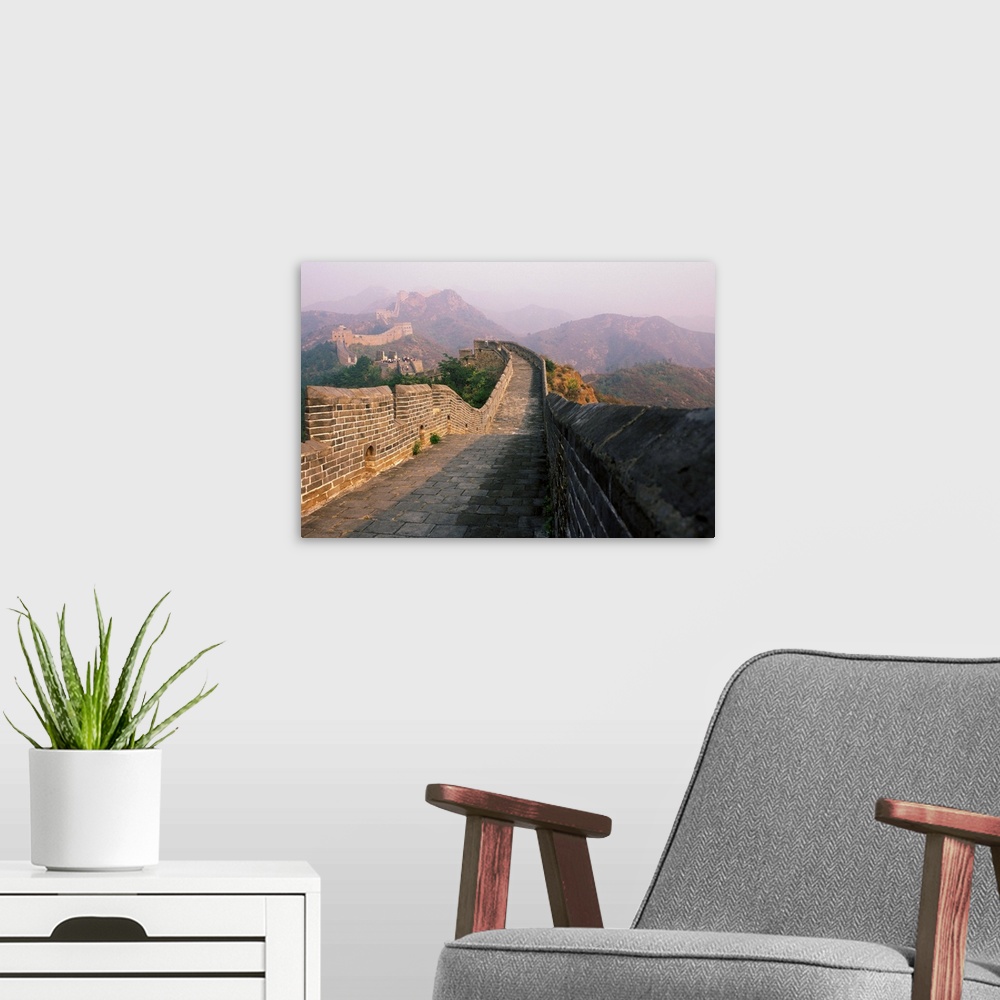 A modern room featuring Great Wall of China, near Beijing, China, Asia
