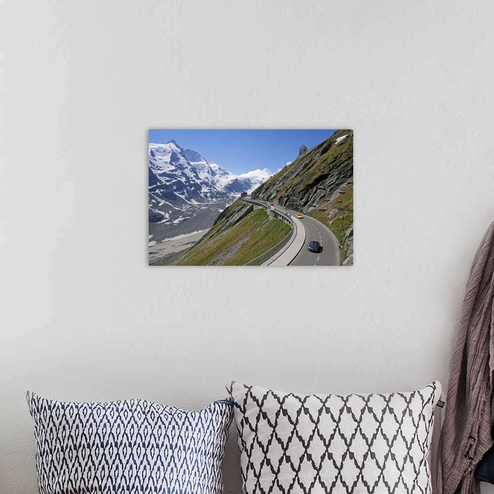 A bohemian room featuring Grossglockner High Alpine Road at Emperor Franz Joseph Height, 2369m, with Grossglockner Mountain...