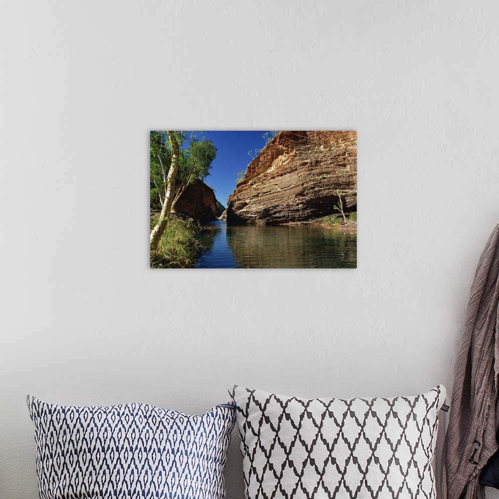 A bohemian room featuring Hamersley Gorge, Karijini National Park, Pilbara, Western Australia, Australia