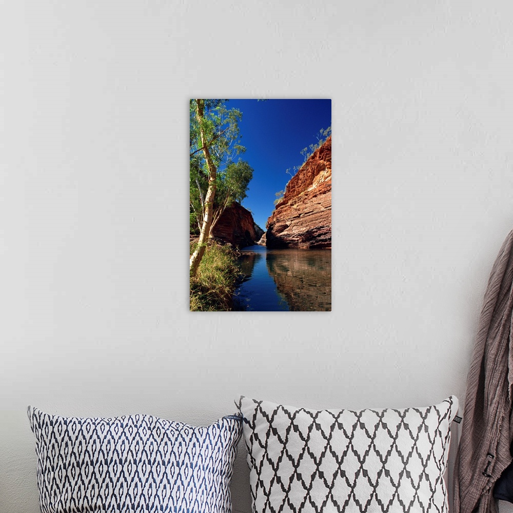 A bohemian room featuring Hamersley Gorge, Karijini National Park, Pilbara, Western Australia, Australia, Pacific