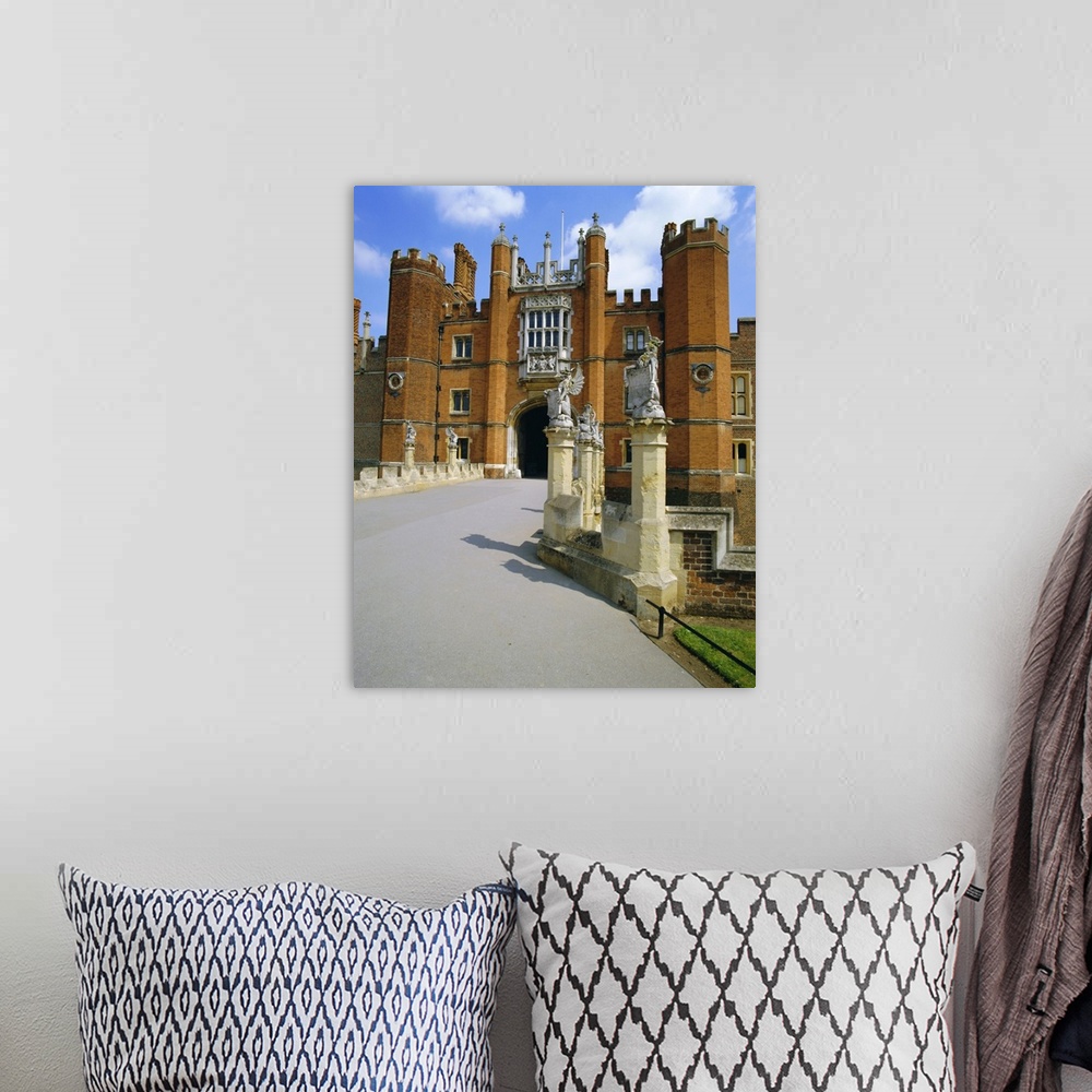 A bohemian room featuring Hampton Court Palace, Hampton Court, London, England