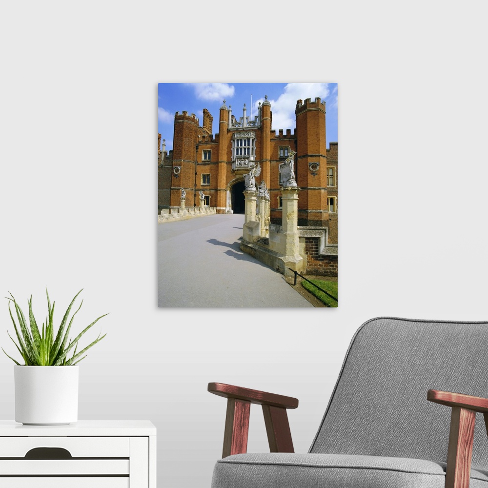 A modern room featuring Hampton Court Palace, Hampton Court, London, England