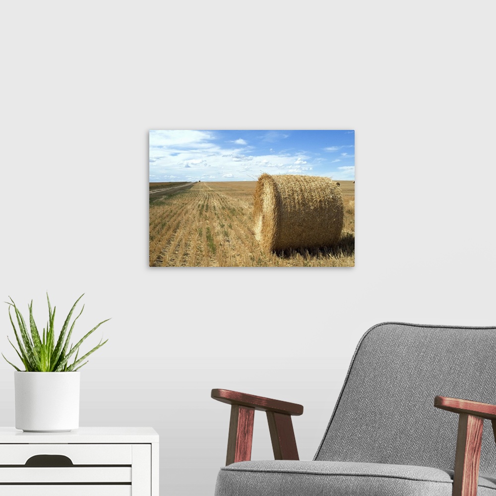 A modern room featuring Haystacks, North Dakota