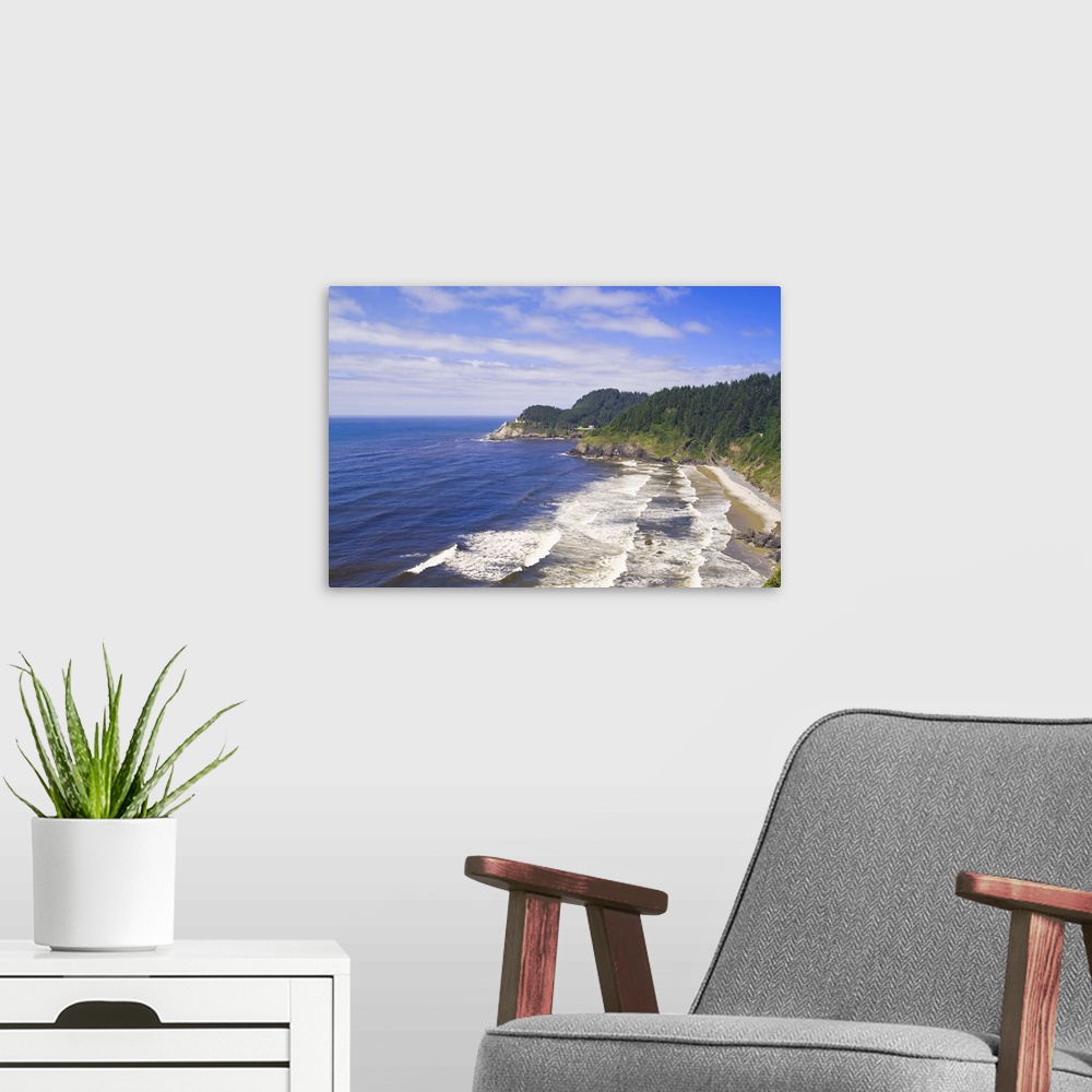 A modern room featuring Heceta Heads Lighthouse State Scenic Viewpoint, Oregon