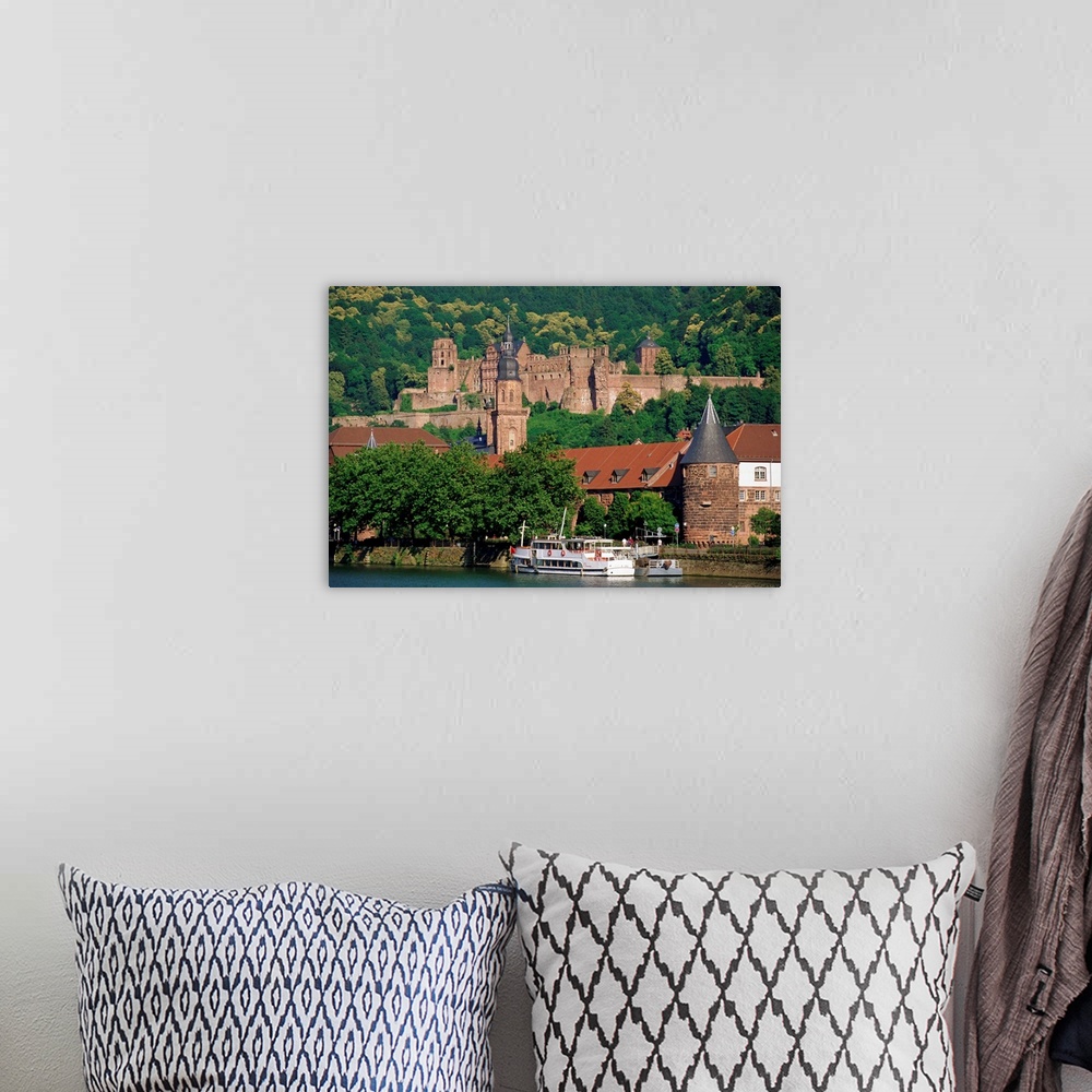 A bohemian room featuring Heidelberg Castle, Heidelberg, Baden-Wurttemberg, Germany