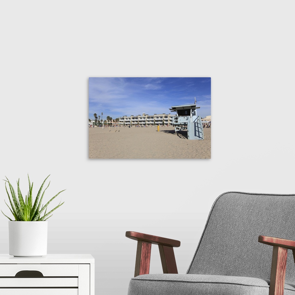 A modern room featuring Hermosa Beach, Los Angeles, California