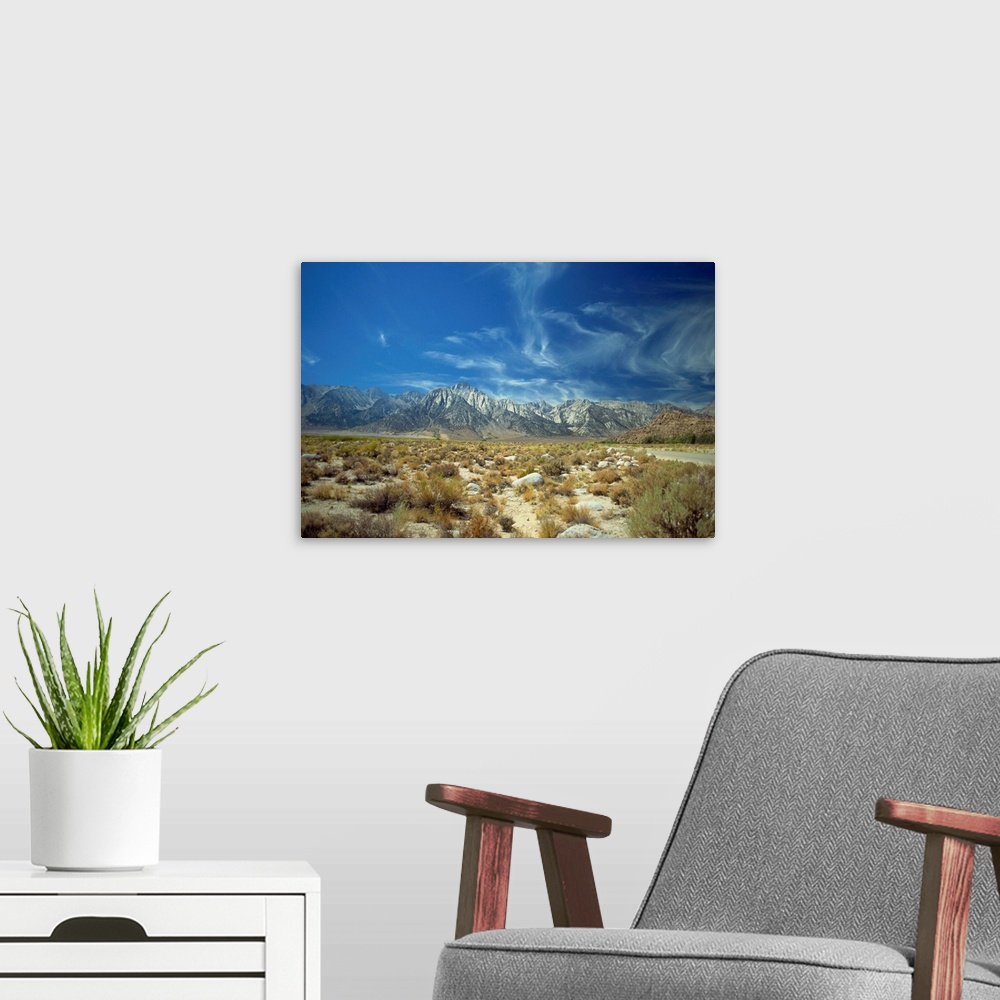 A modern room featuring High Sierras, California, United States of America, North America