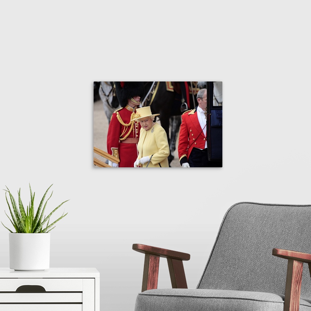 A modern room featuring HM The Queen, Trooping the Colour 2012, The Queen's Birthday Parade, London, England