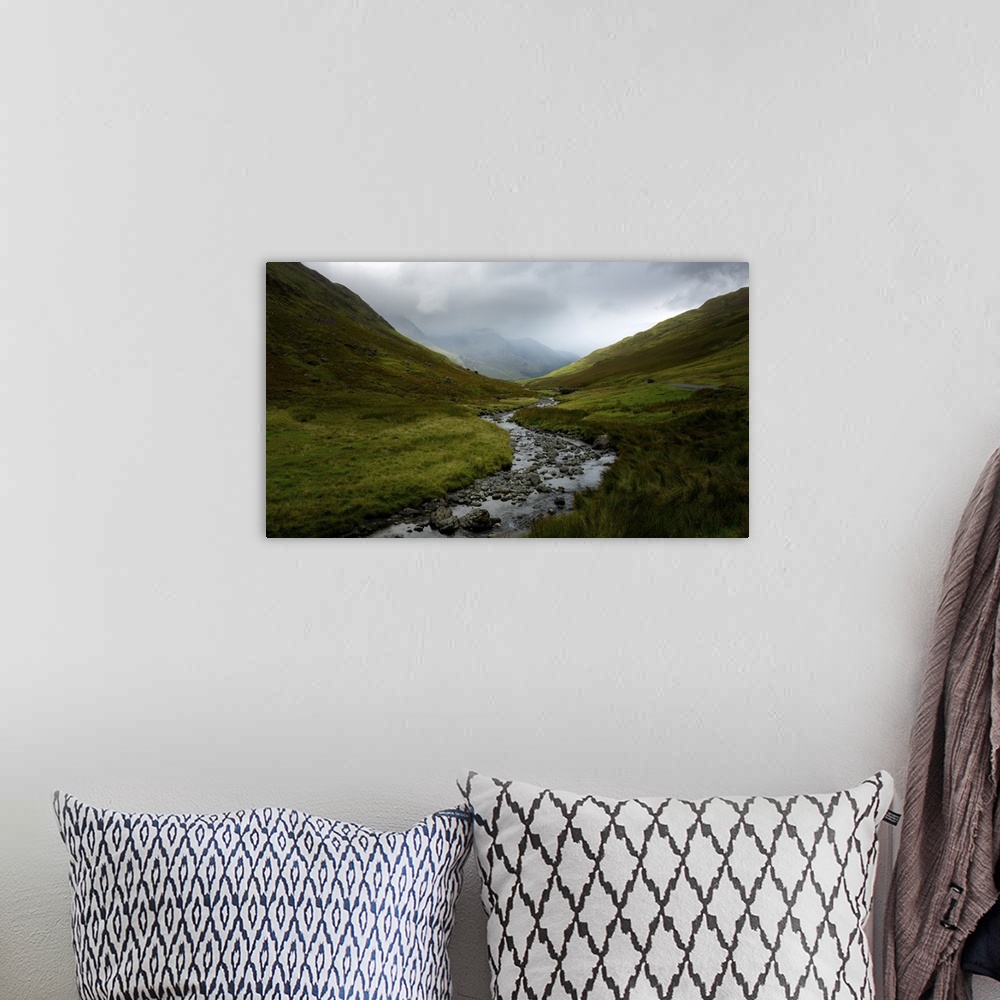 A bohemian room featuring Honister Pass, The Lake District, UNESCO World Heritage Site, Cumbria, England, United Kingdom, E...