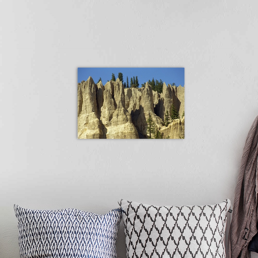 A bohemian room featuring Hoodoos in the Rocky Mountains, Canada, North America