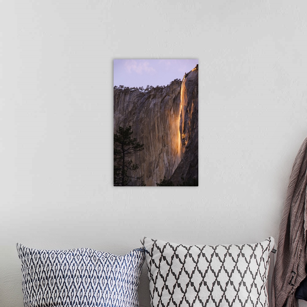 A bohemian room featuring Horsetail Falls, Yosemite Valley, Yosemite National Park, California