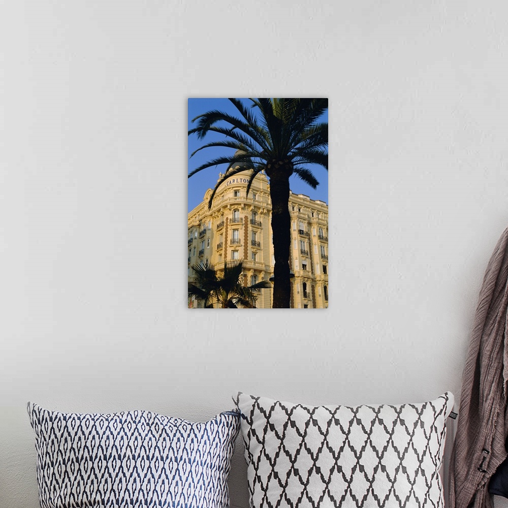 A bohemian room featuring Hotel Carlton, Boulevard de la Croisette, Cannes, Cote d'Azur, Alpes-Maritimes, France