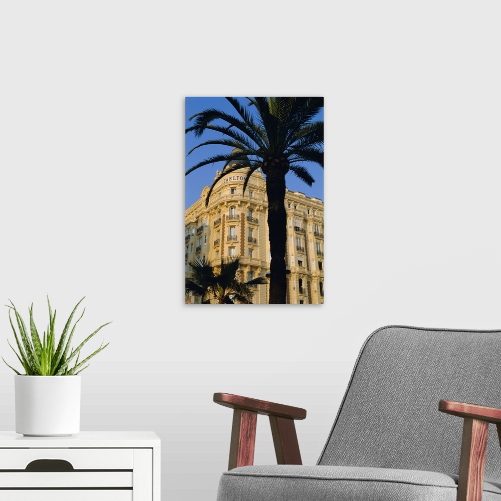 A modern room featuring Hotel Carlton, Boulevard de la Croisette, Cannes, Cote d'Azur, Alpes-Maritimes, France