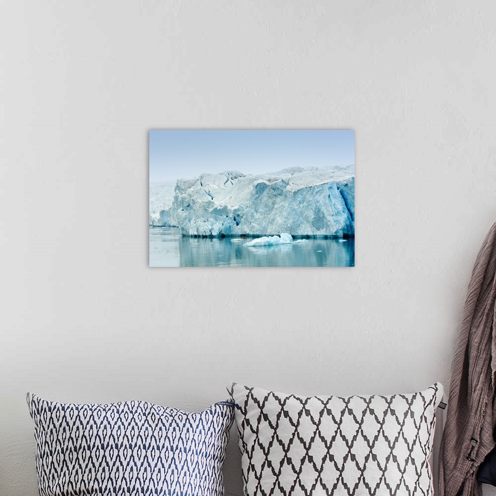 A bohemian room featuring Iceberg in Woodfjord, Svalbard Archipelago, Norway, Arctic, Scandinavia