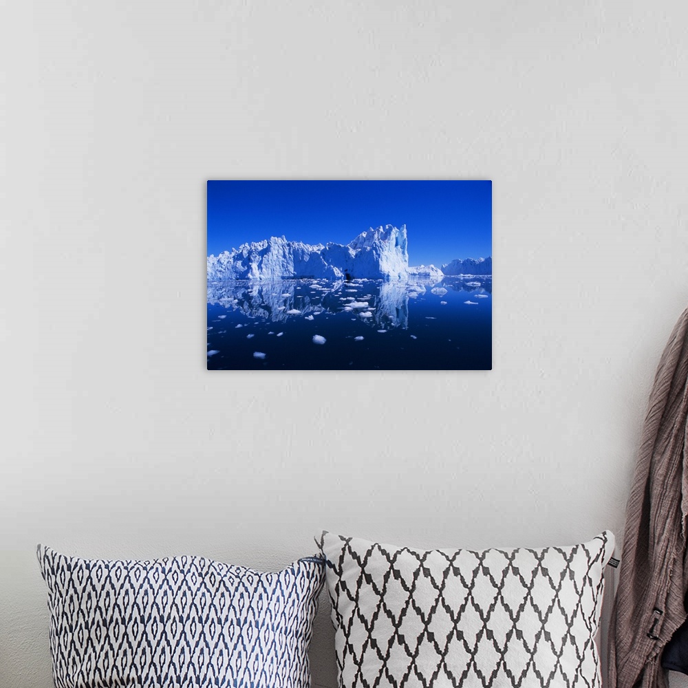 A bohemian room featuring Icebergs from the icefjord, Ilulissat, Disko Bay, Greenland, Polar Regions