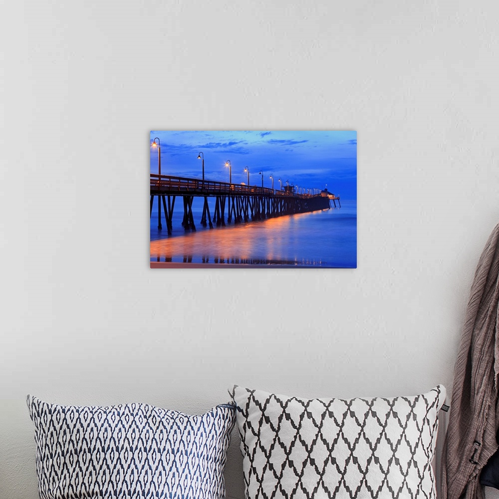 A bohemian room featuring Imperial Beach Pier, San Diego, California