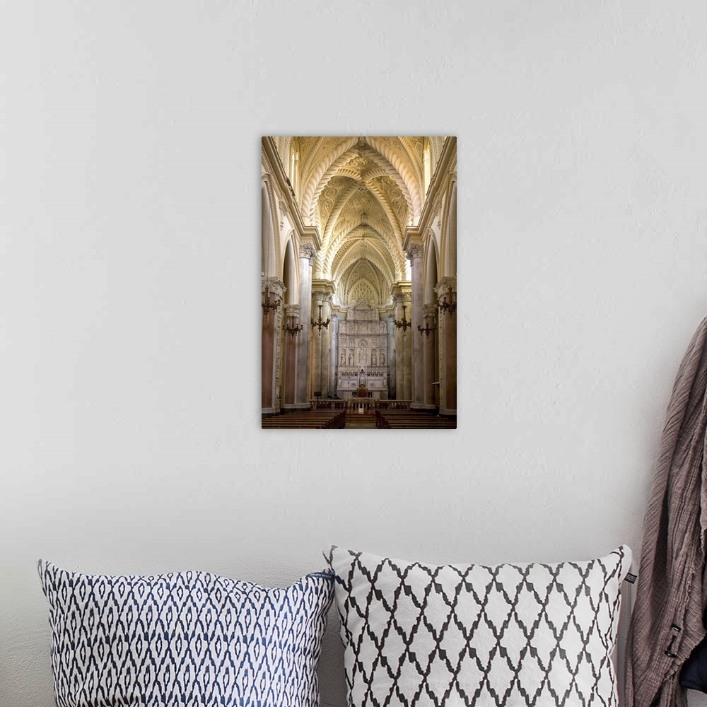 A bohemian room featuring Interior of the Duomo, Erice, Sicily, Italy