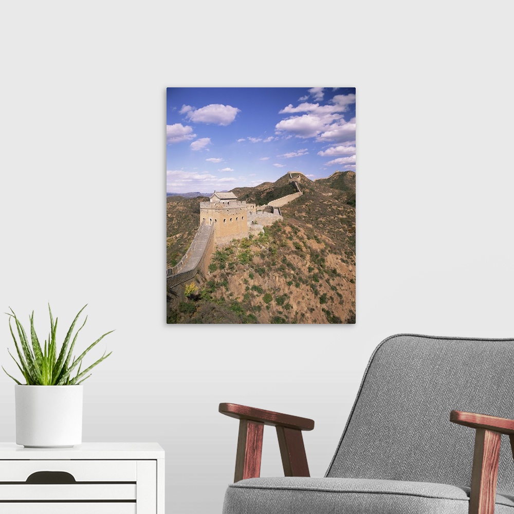 A modern room featuring Jinshanling section of the Great Wall of China, near Beijing, China