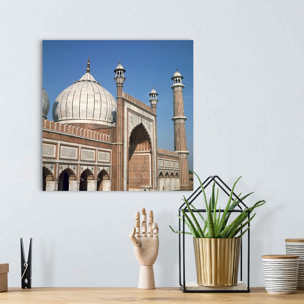 A bohemian room featuring Jumma Mosque, Delhi, India, Asia