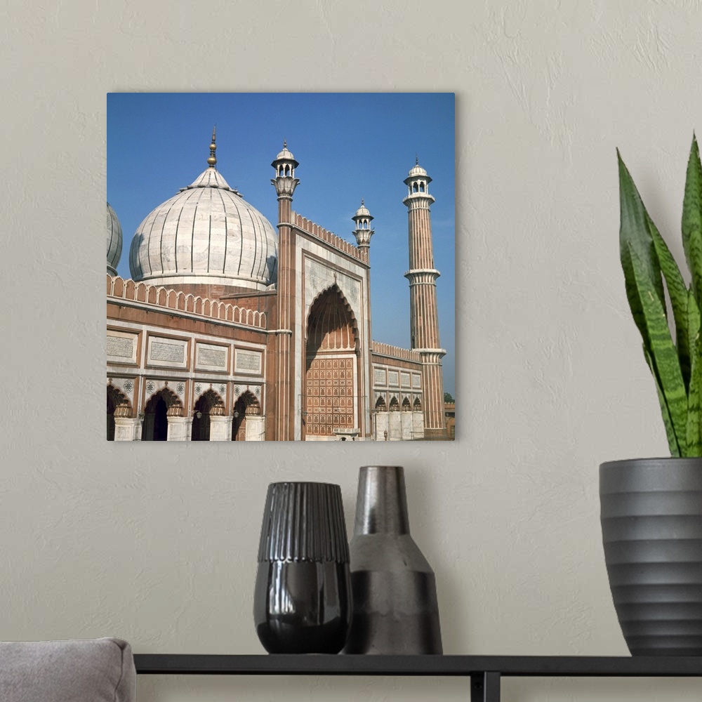 A modern room featuring Jumma Mosque, Delhi, India, Asia