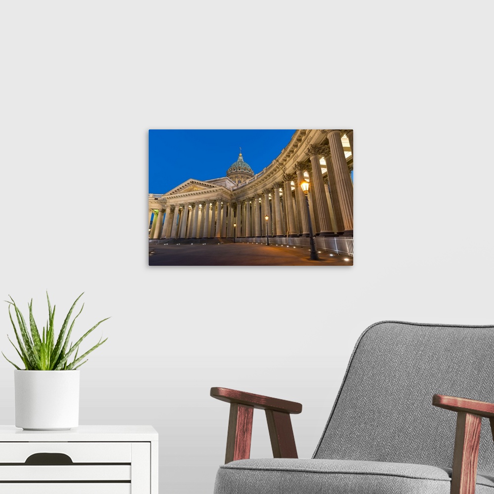 A modern room featuring Kazan Cathedral, St. Petersburg, Russia