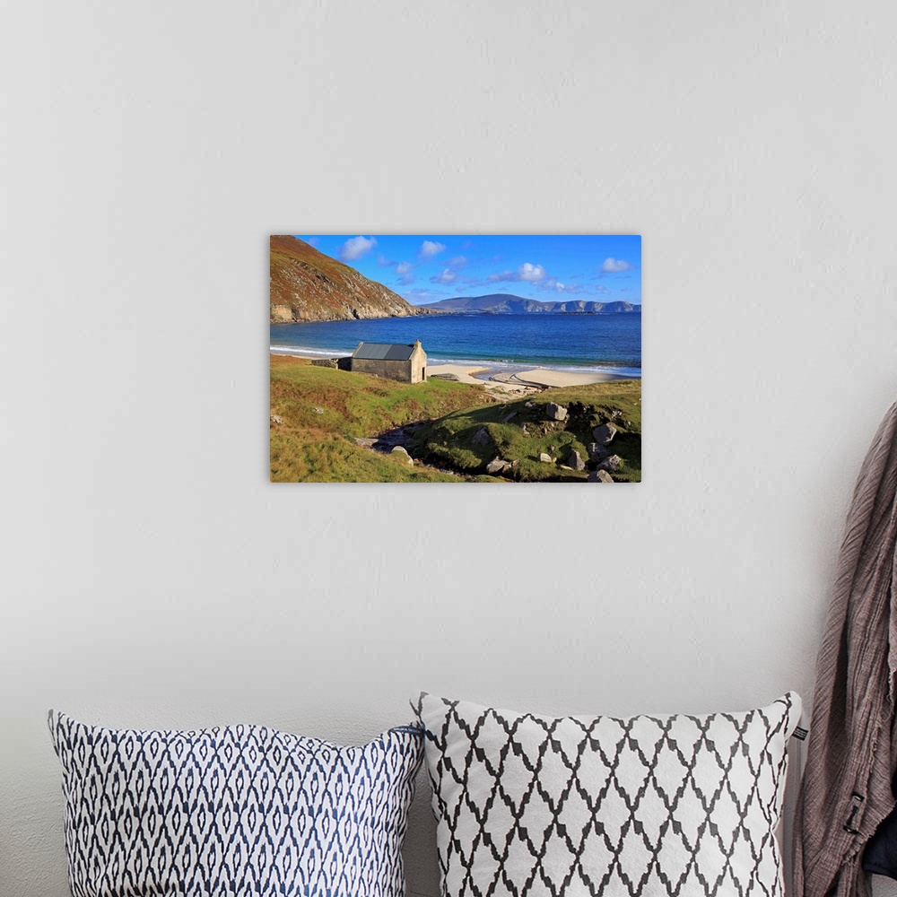 A bohemian room featuring Keem Beach on Achill Island, County Mayo, Connaught, Republic of Ireland