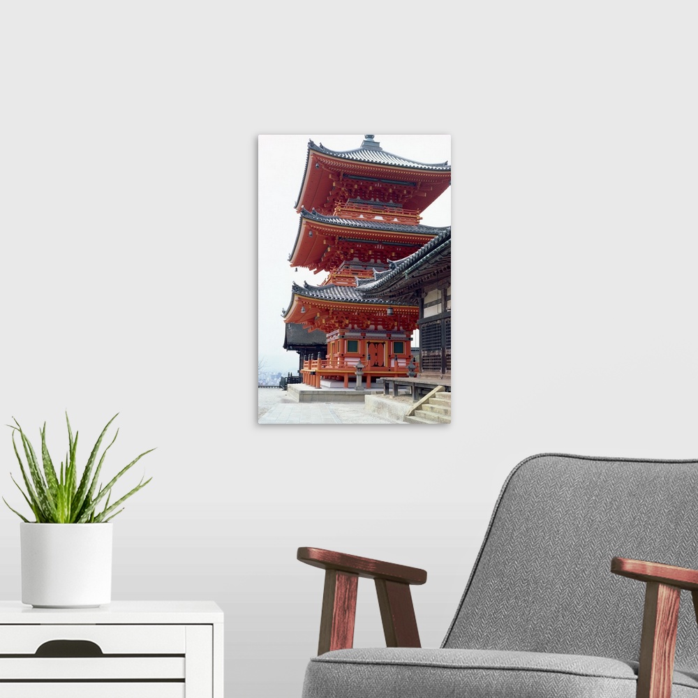 A modern room featuring Kiyomizu Temple, Kyoto, Japan, Asia