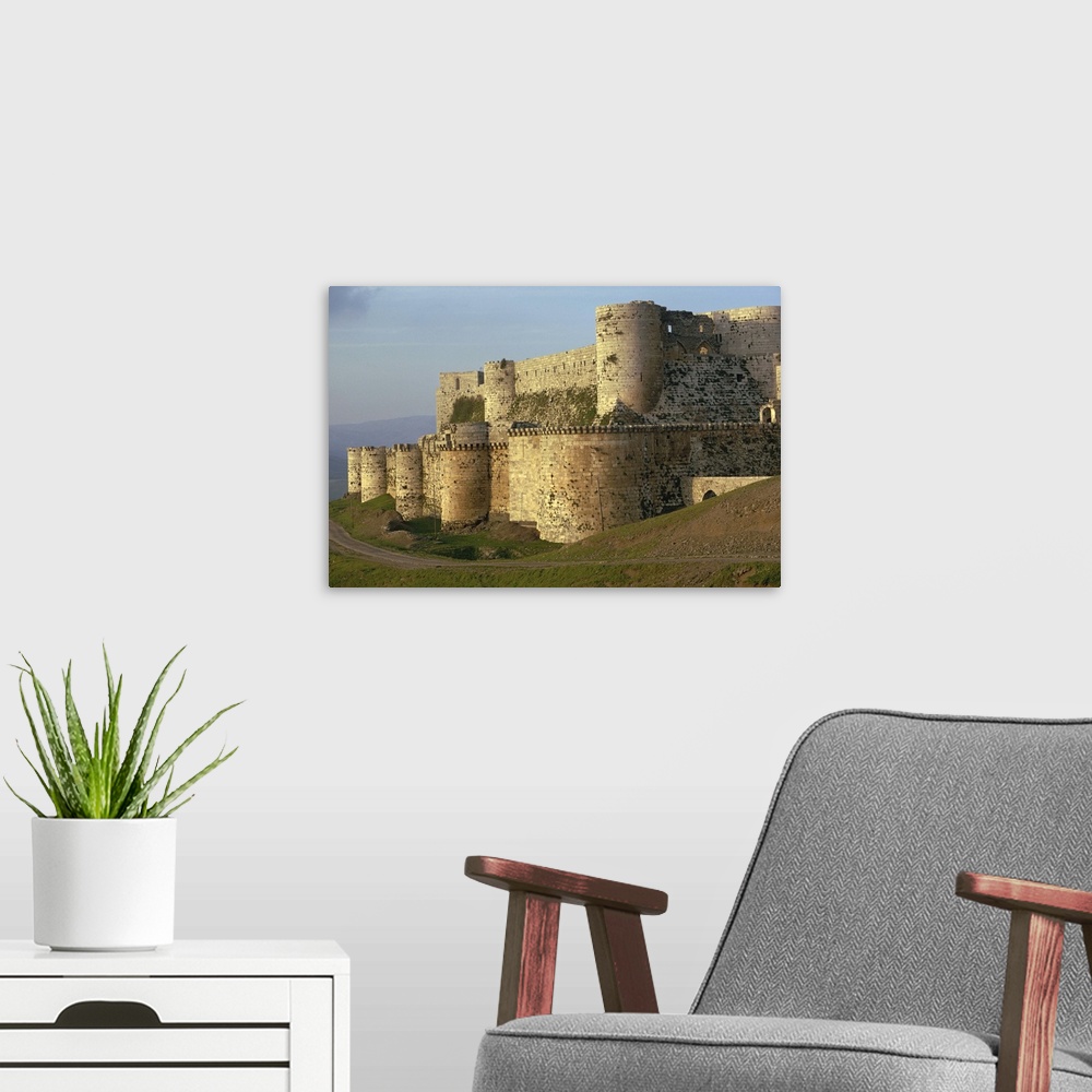 A modern room featuring Krak des Chevaliers, Syria, Middle East