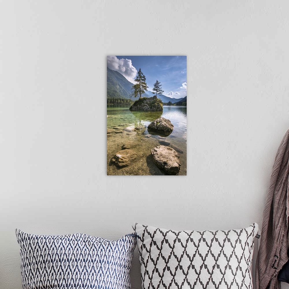 A bohemian room featuring Lake Hintersee, Berchtesgadener Alpen, Bavaria, Germany, Europe
