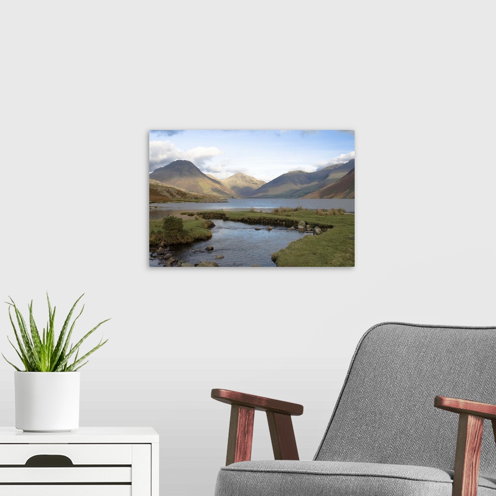 A modern room featuring Lake Wastwater, Lake District National Park, Cumbria, England