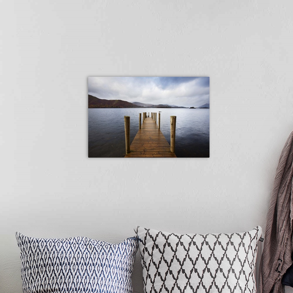 A bohemian room featuring Landing stage on Derwentwater, Lake District National Park, Cumbria, England