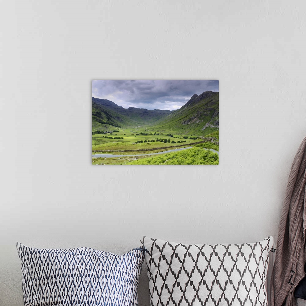 A bohemian room featuring Langdale Pikes, Lake District National Park, Cumbria, England