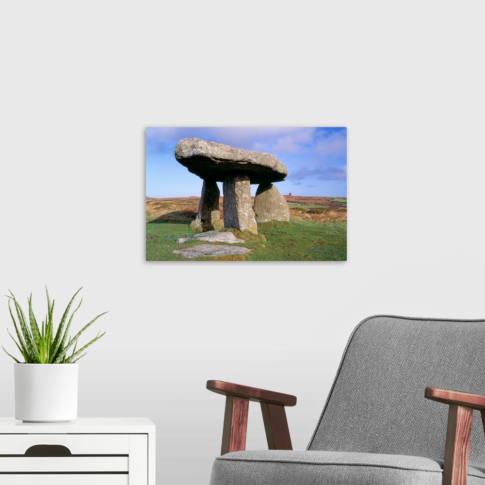 A modern room featuring Lanyon Quoit, near Madron, Cornwall, England, United Kingdom, Europe