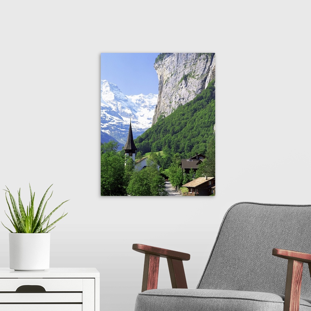 A modern room featuring Lauterbrunnen, Jungfrau region, Switzerland