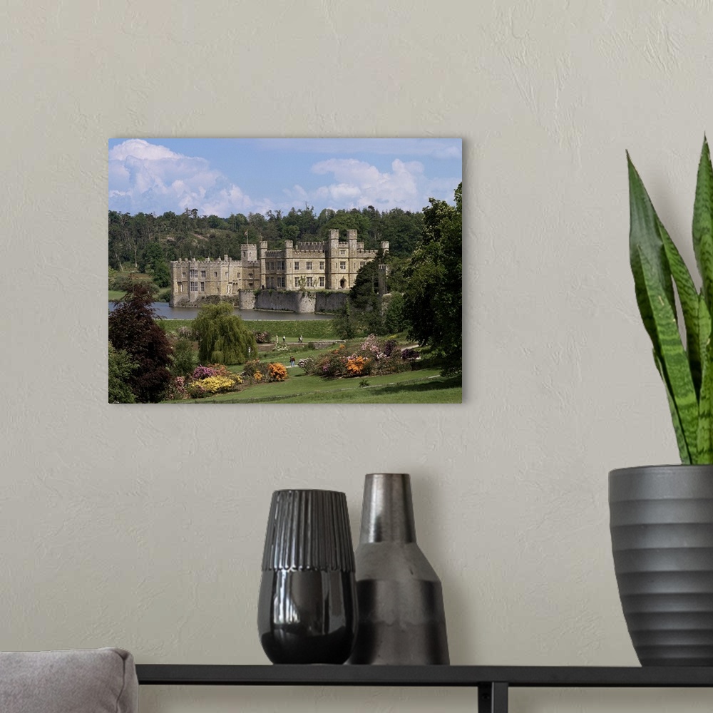 A modern room featuring Leeds Castle, Kent, England, UK