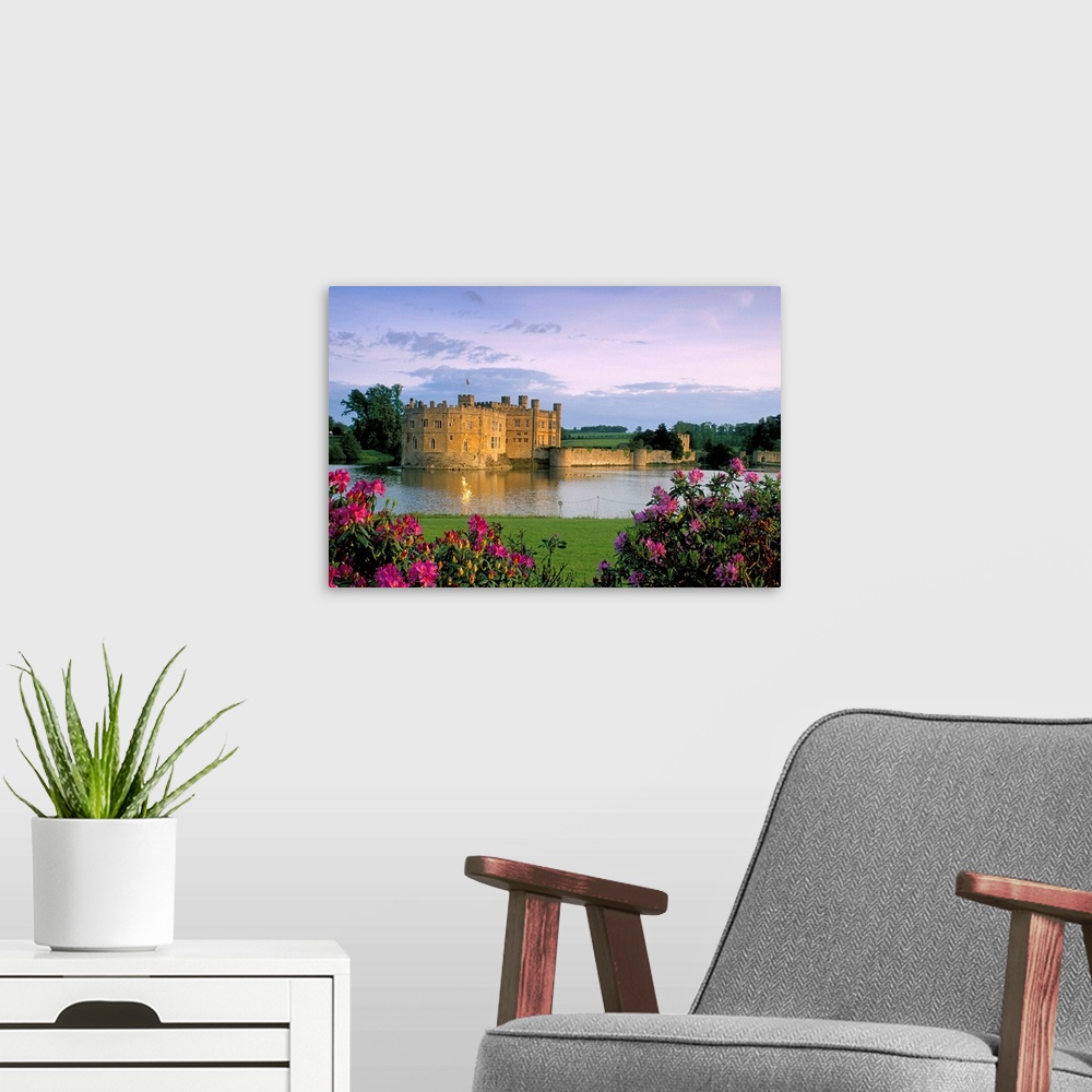 A modern room featuring Leeds Castle, Kent, England, United Kingdom, Europe