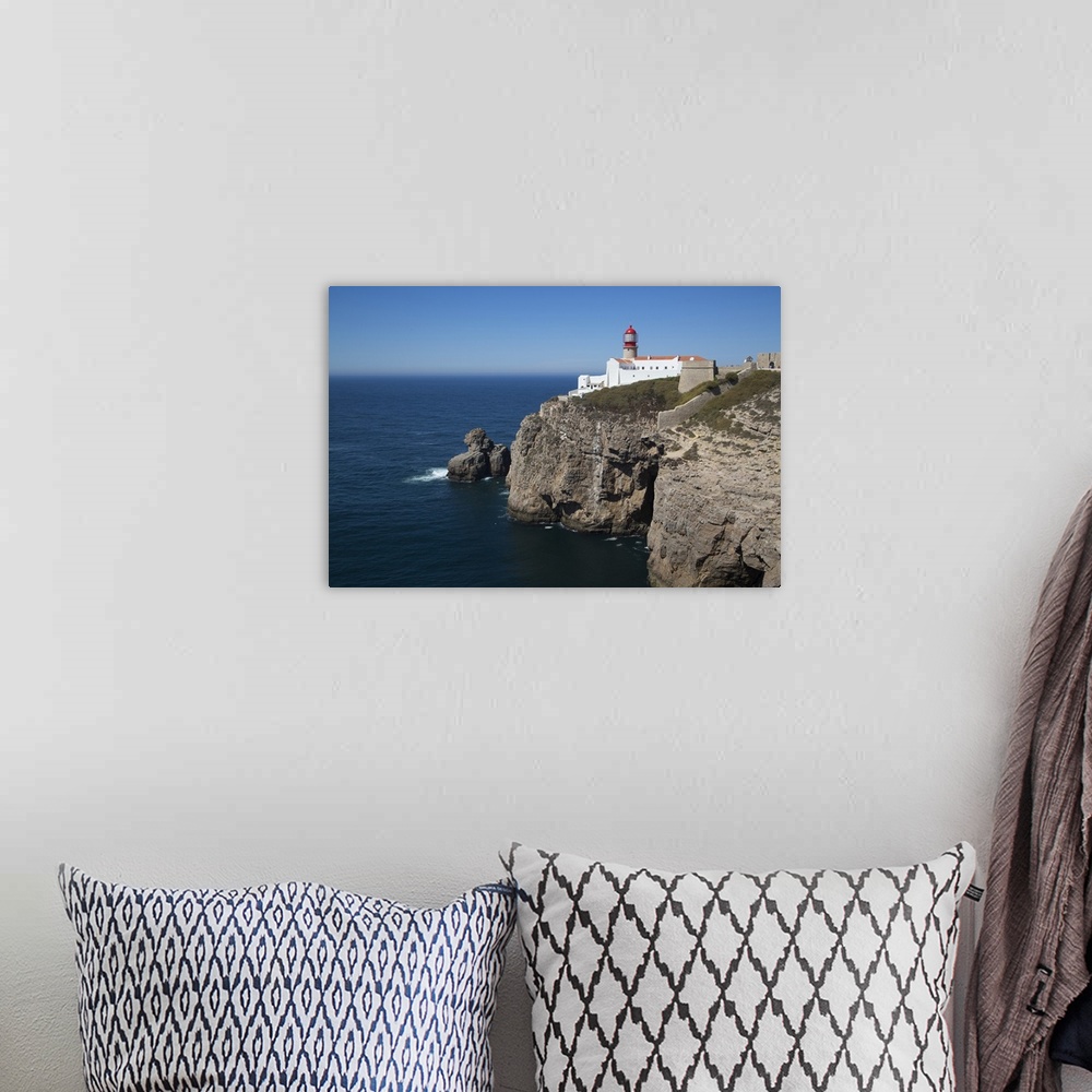 A bohemian room featuring Lighthouse, Cape San Vicente, Sagres, Algarve, Portugal, Europe