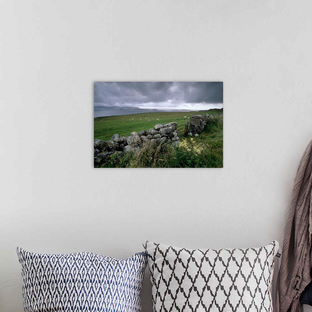 A bohemian room featuring Loch Bay and islands, Isle of Skye, Inner Hebrides, Scotland, UK
