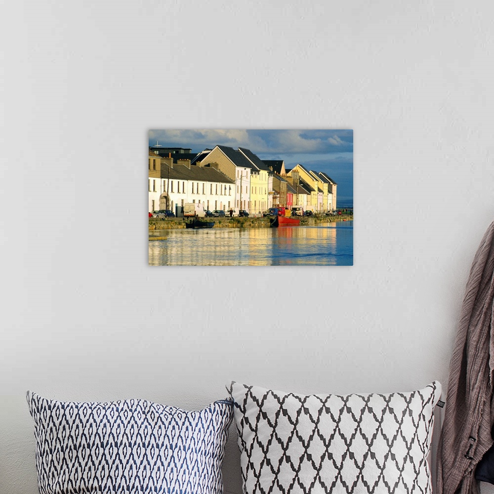 A bohemian room featuring Long Walk view of Claddagh Quay, Galway Town, Co Galway, Ireland