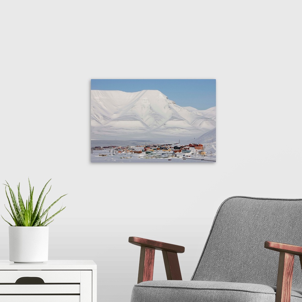 A modern room featuring Longyearbyen, Svalbard, Spitzbergen, Arctic, Norway, Scandinavia