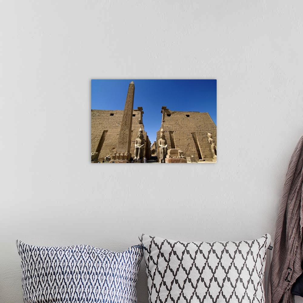 A bohemian room featuring Luxor Temple, Luxor, Thebes, UNESCO World Heritage Site, Egypt, North Africa, Africa