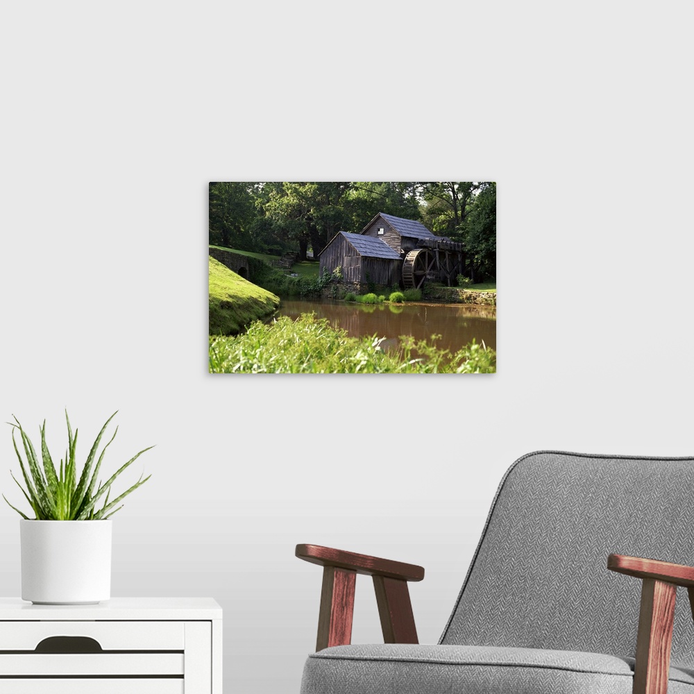 A modern room featuring Mabry Mill, Blue Ridge Parkway, south Appalachian Mountains, Virginia